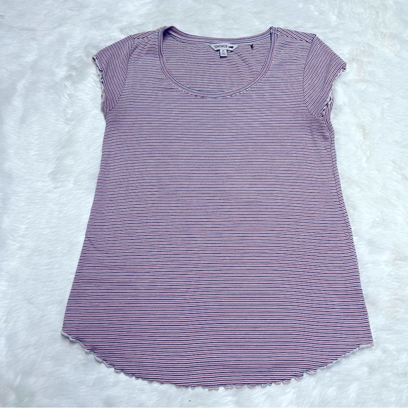Toad&Co Tops - Toad & Co red white and blue striped super soft‎ stretch t shirt